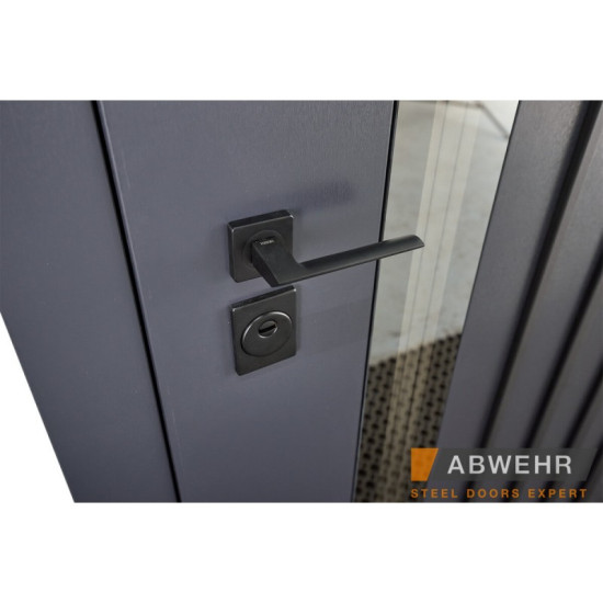 Вхідні двері ABWEHR Avenue 537 сірі для вулиці