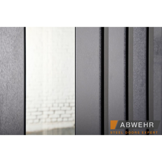 Вхідні двері ABWEHR Avenue 537 сірі для вулиці