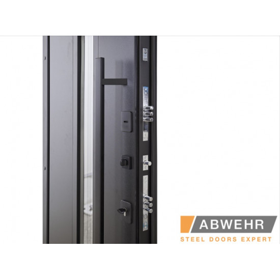 Вхідні двері ABWEHR Ufo Black для вулиці