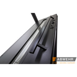 Вхідні двері ABWEHR Ufo Black для вулиці