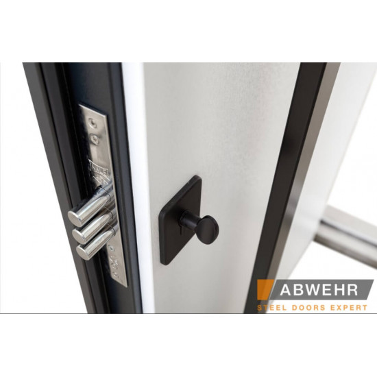 Вхідні двері ABWEHR Ufo Black з фанери для вулиці