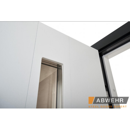 Вхідні двері ABWEHR Ufo Black з фанери для вулиці