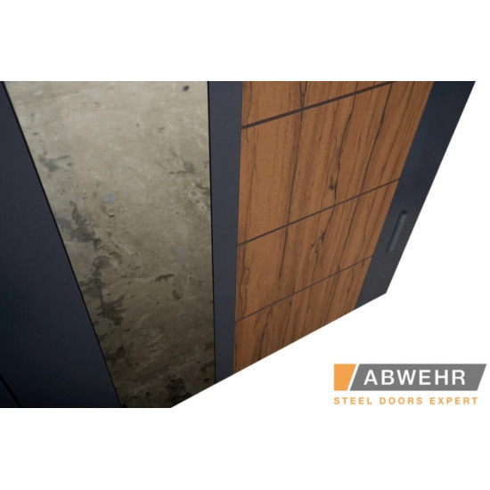 Вхідні двері ABWEHR Ufo Gold для вулиці