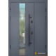 Вхідні двері ABWEHR Ufo Black з фанери для вулиці