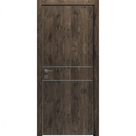 Міжкімнатні двері Rodos "MODERN" Flat-01+alum