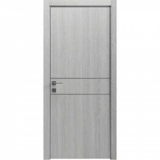 Міжкімнатні двері Rodos "MODERN" Flat-01+alum