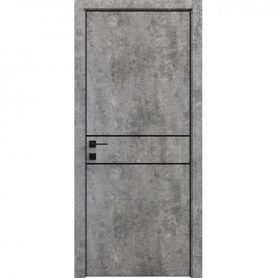 Міжкімнатні двері Rodos "MODERN" Flat-01+alum