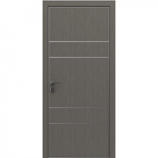 Міжкімнатні двері Rodos "MODERN" Flat-04+alum