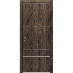 Міжкімнатні двері Rodos "MODERN" Flat-04+alum