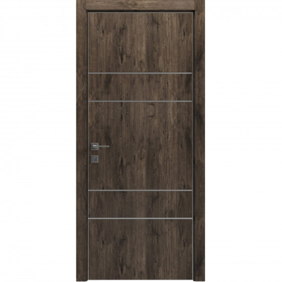 Міжкімнатні двері Rodos "MODERN" Flat-04+alum