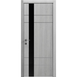 Міжкімнатні двері з покриттям ПВХ Rodos "MODERN" Flat-05+alum
